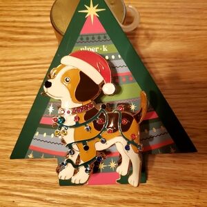 Festive Dog Holiday Hair Clip - Multicolor